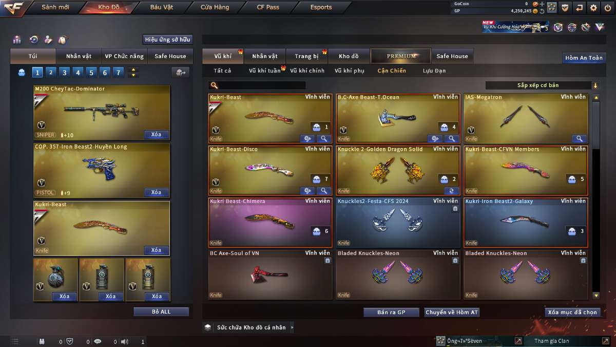 shop acc cf uy tin gia re